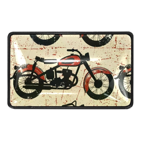 4 Packs Vintage Red Motorcycles Crystal Glass Cabinet Knobs Drawer Handles for Kitchen Cabinets Dresser Cupboard Wardrobe Pulls Handles