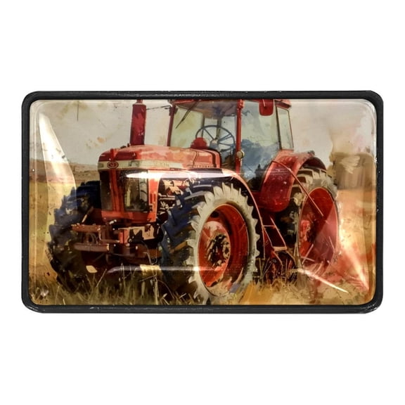 4 Packs Vintage Red Tractor Crystal Glass Cabinet Knobs Drawer Handles for Kitchen Cabinets Dresser Cupboard Wardrobe Pulls Handles