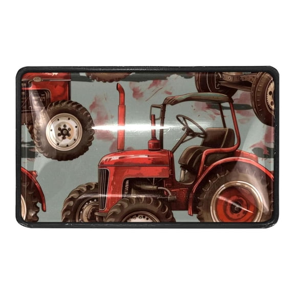 4 Packs Vintage Red Tractors Crystal Glass Cabinet Knobs Drawer Handles for Kitchen Cabinets Dresser Cupboard Wardrobe Pulls Handles