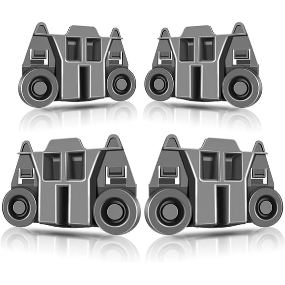 4 Packs Upgraded W10195417 Dishwasher Lower Rack Wheels compatible with Whirlpool Kenmore KitchenAid AP4538395