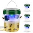 thumbnail image 1 of 4 Packs Wasp Traps Outdoor Hanging, 2026 New Upgrade Wasp & Hornet Trap Yellow Jacket Catcher with LED Light, Solar Powered Carpenter Bee Traps for Outside Garden, Patio, Backyard, Camping, 1 of 9