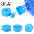 thumbnail image 1 of 4 Packs Water Jug Cap, 3-5 Gallon No Leaking Silicone Replacement Cap, Food Grade Bottle Caps for 2.16in/55mm Bottle, Reusable Water Dispenser Caps, 1 of 5