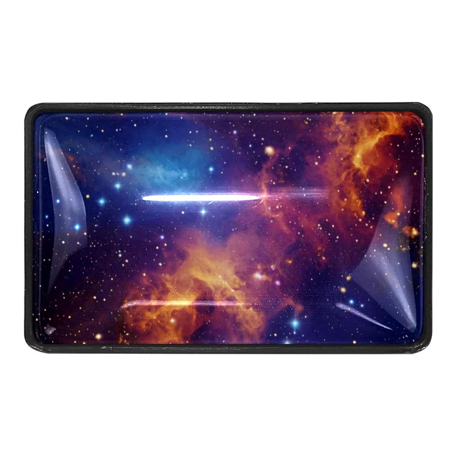4 Packs Watercolor Galaxy Nebula Starry Universe Space Crystal Glass