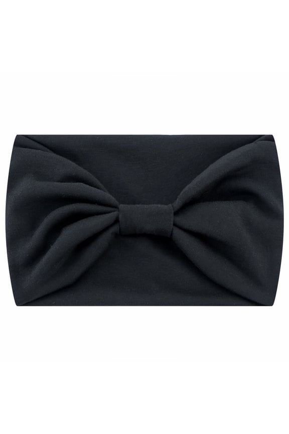 4 Packs Wide Headbands for Women - Black Headwrap Boho Style African Yoga Turban Solid Color Design for Fashionable and Versatile Hair Accessories