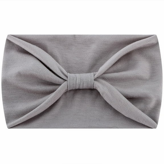 4 Packs Wide Headbands for Women - Black Headwraps Boho Style African Yoga Turbans Solid Color Variety for Everyday Use