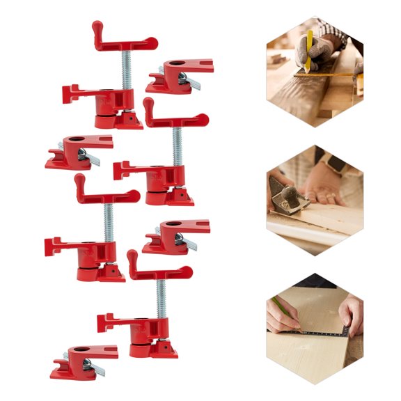 4 Packs Wood Gluing Pipe Clamp 3/4" Heavy Duty PRO Woodworking Cast Iron