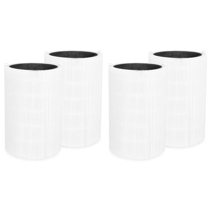 4 Packs of Blue Pure 411 Replacement Filters for Blue Pure 411, 411+ & MINI Air Purifiers,4 x Air Purifiers Filters,white