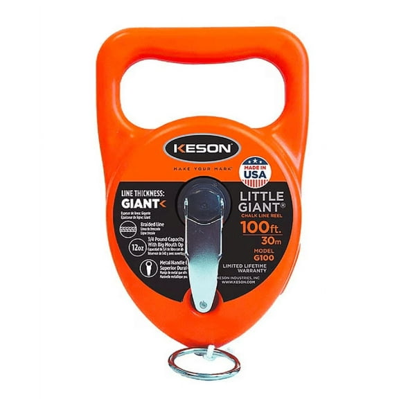 4 Packs of Chalk Line Reel, 100 Ft, 15 Oz, 1 to 1 Gear