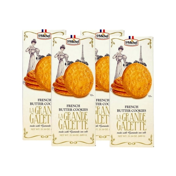 4 Packs of La Grande Galette French Butter Cookies 1.3 lb EACH
