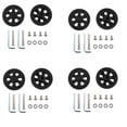 thumbnail image 1 of 4 Pair 60 x 12mm Luggage Wheels Replacement Wear PU Suitcase Replacement Wheels, 1 of 8