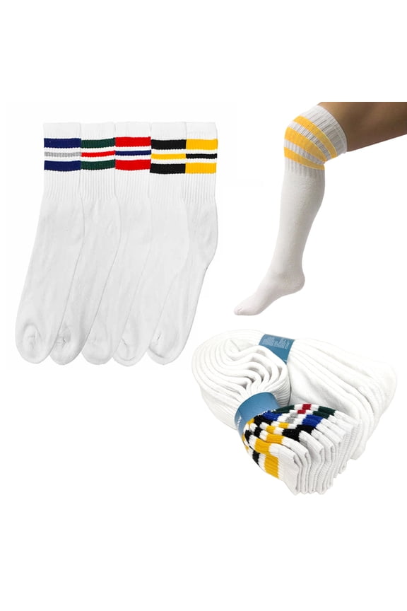 4 Pair Over Knee Thigh Socks Knee-High Warm Stocking Boot Sock Warmer High Socks