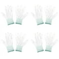 thumbnail image 1 of 4 Pair ESD PC Computer Working Anti-Skid Anti Skid Anti-Static White Gloves New, 1 of 8