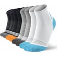 thumbnail image 1 of Mqamex 4-Pack Men's Athletic Ankle Socks,Compression Socks Size 10-15, 1 of 5