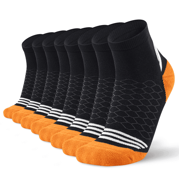 Mqamex 4-Pack Men's Athletic Ankle Socks,Compression Socks Size 10-15