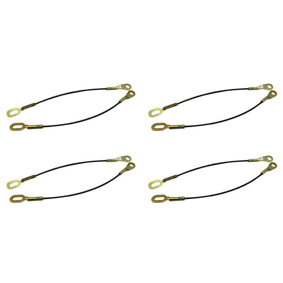 4 Pair Pickup Truck Cables Set for B2500/ Thunder Car Accessories Parts UH 70-65-760K,8 x Tailgate cable strap,Black & Copper
