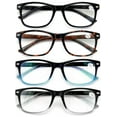 thumbnail image 1 of 4 Pair Reading Glasses Blue Light Blocking, Filter UV Ray/Glare Computer Readers Men or Women +1.75, 1 of 3