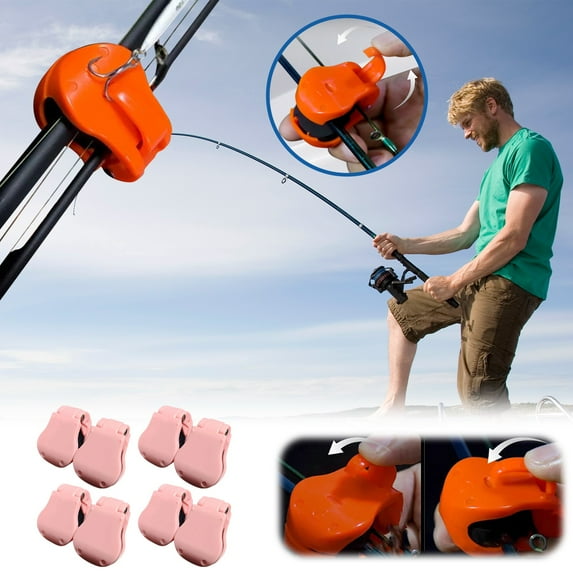 4 Pair of Rod Holder, Portable Fishing Pole Holder for Ground, Colorful Multifunctional Rod Fishing Tool, Useful Rod Holder for Fishing, Durable Fishing Supplies