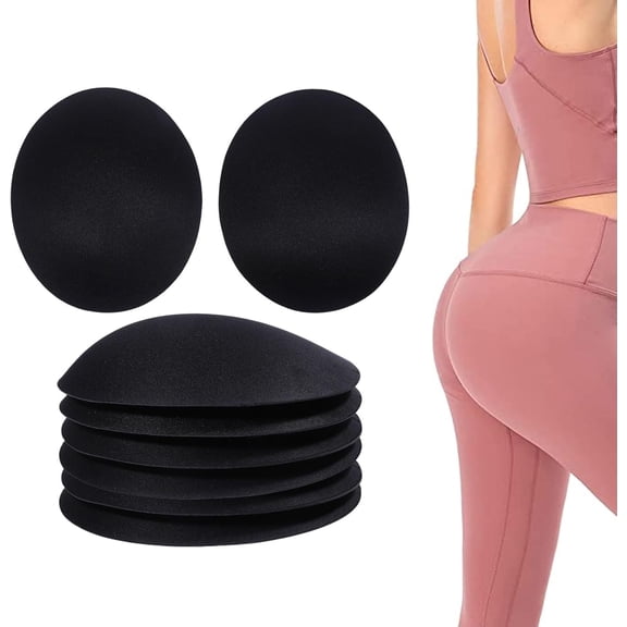 4 Pair Sew on Sponge Shoulder Pads for Sants Dress Garment Accessories Black 163x134x28mm for DIY