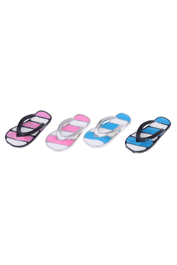 4 Pair Shoes Slippers Model for 1/12 Dollhouse Miniature Accessory