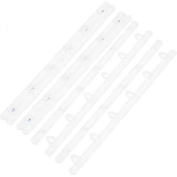 4 Pairs 11.8 Inch White Corset Busk Steel Boning Support with 5 Hook & Eye Closure for Sewing Corset Wedding Undergarment Dresses