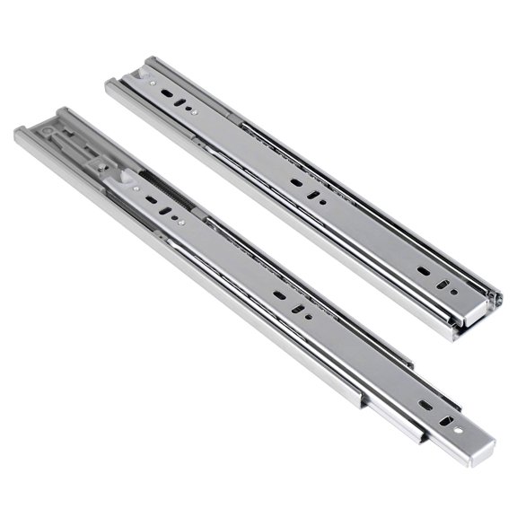 4 Pairs 12 Inch Drawer Slides, Soft Close Ball Bearing Full Extension Side Mount Bulk Pack Glides for Multi Drawer Upgrade, 100lb Load Capacity, Made of Cold Rolled Steel