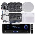 thumbnail image 1 of 4 Pairs of 150 W 5.25 in. In - WallIn - Ceiling Stereo White Speakers 300 W Digital Home Stereo Receiver USBSDAUX Input, Remote 4 Channel High Power Stereo Speaker Selector & 4 Volume Controls, 1 of 7