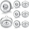 thumbnail image 1 of 4 Pairs 18k Gold Plated Earring Screw Backs Replacement Sterling Silver Screw On Earring Backs for Diamond Studs, Hypoallergenic Secure Locking Earring Backs for Kid White Gold 6mm (4 Pairs), 1 of 5