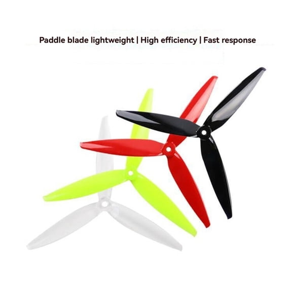 4 Pairs 7040 7x4x3 3-Blade PC Propeller CW+CCW for RC FPV Freestyle 7inch Long Range Drones DIY Parts Black