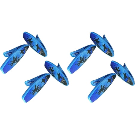 4 Pairs (8 Ct) Blue Surfboard Style Beach Towel Holders, Clips, Beach, Patio or Pool Accessories, Portable Towel Clips, Chip Clips, Secure Clips ( 4 Set Per Order )