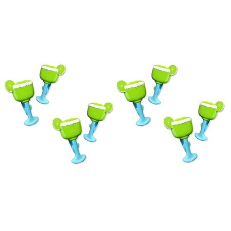 4 Pairs (8 Ct) Lemon Green Cup Style Beach Towel Holders, Clips, Beach, Patio or Pool Accessories, Portable Towel Clips, Chip Clips, Secure Clips ( 4 Set Per Order )