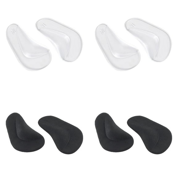 4 Pairs Arch Support Shoe Inserts For Flat Feet Reusable Gel Arch Pads For Plantar Fasciitis Adhesive Arch Pad For Relieve Pressure And Feet Pain For Women And Men