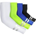 thumbnail image 1 of 4 Pairs Arm Sleeves for Men Women Reflective UV Arm Sleeves Cooling Protection Arm Sleeves Cover, 1 of 1