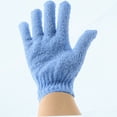 thumbnail image 1 of 4 Pairs Bath Scrubber Bath Scrubber for Body Facial Scrub Dead Skin Glove Washer Pad Shower Scrubber Exfoliating Brush Remover Gloves Luffa Five Fingers Face Exfoliator Brush, 1 of 5