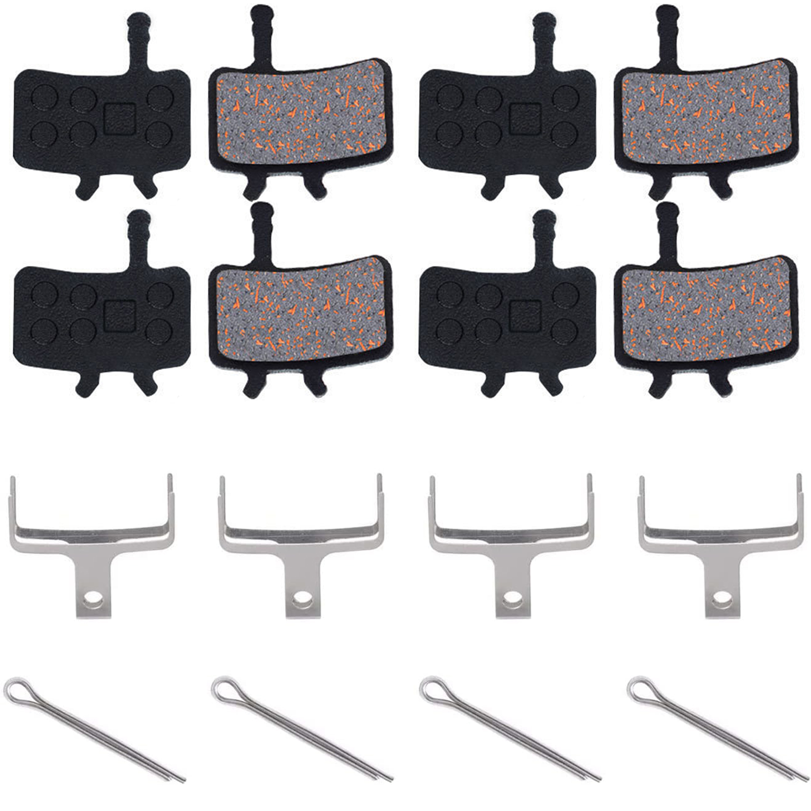 4 Pairs Bicycle Disc Brake Pads For Av Id Bb7 Juicy 3 5 7 Gold Full