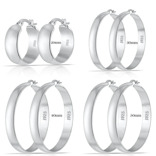 SILVER925 BIG CIRCLE EARRINGS/シルバー/ピアス 95% Silver Big Circle Earrings, Big Hoop Earrings, Big