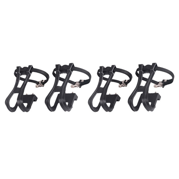 Mountain Bike Accessories Pedal Belt Pedals with Clips Straps Cycling Clip-on Outdoor Plastic 4 Pairs