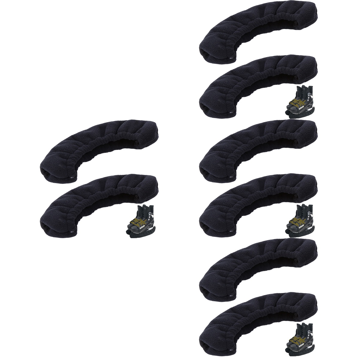 4 Pairs Blade Hockey Pucks Skates Guards Figure Cover Ice Accessories