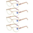thumbnail image 1 of 4 Pairs Blue Light Blocking Reading Glasses Cat Eye Readers Spring Hinges, 1 of 2