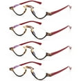 thumbnail image 1 of 4 Pairs Blue Light Blocking Reading Glasses Half Rimless Computer Readers, 1 of 2