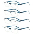 thumbnail image 1 of 4 Pairs Blue Light Blocking Reading Glasses Rectangular Elderly Plastic Readers, 1 of 2