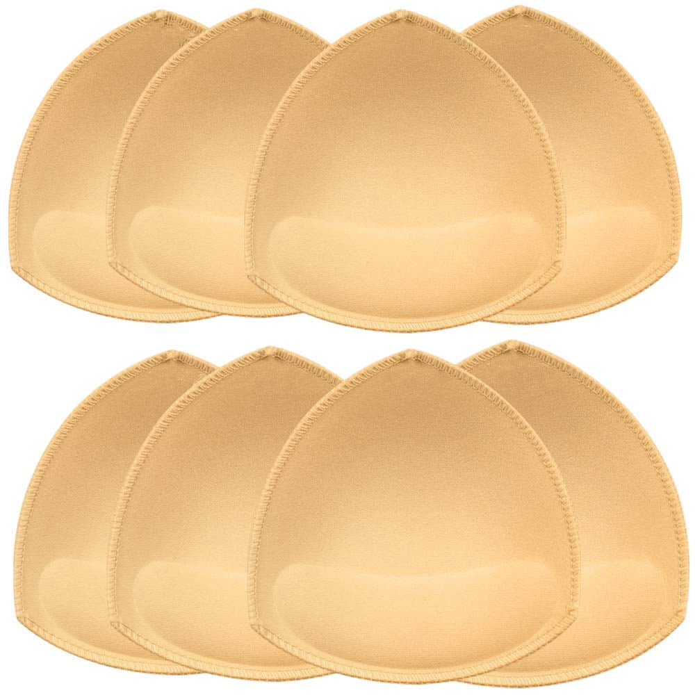 4 Pairs Bra Pads Inserts Bra Cups Inserts Removable Breathable Push up ...