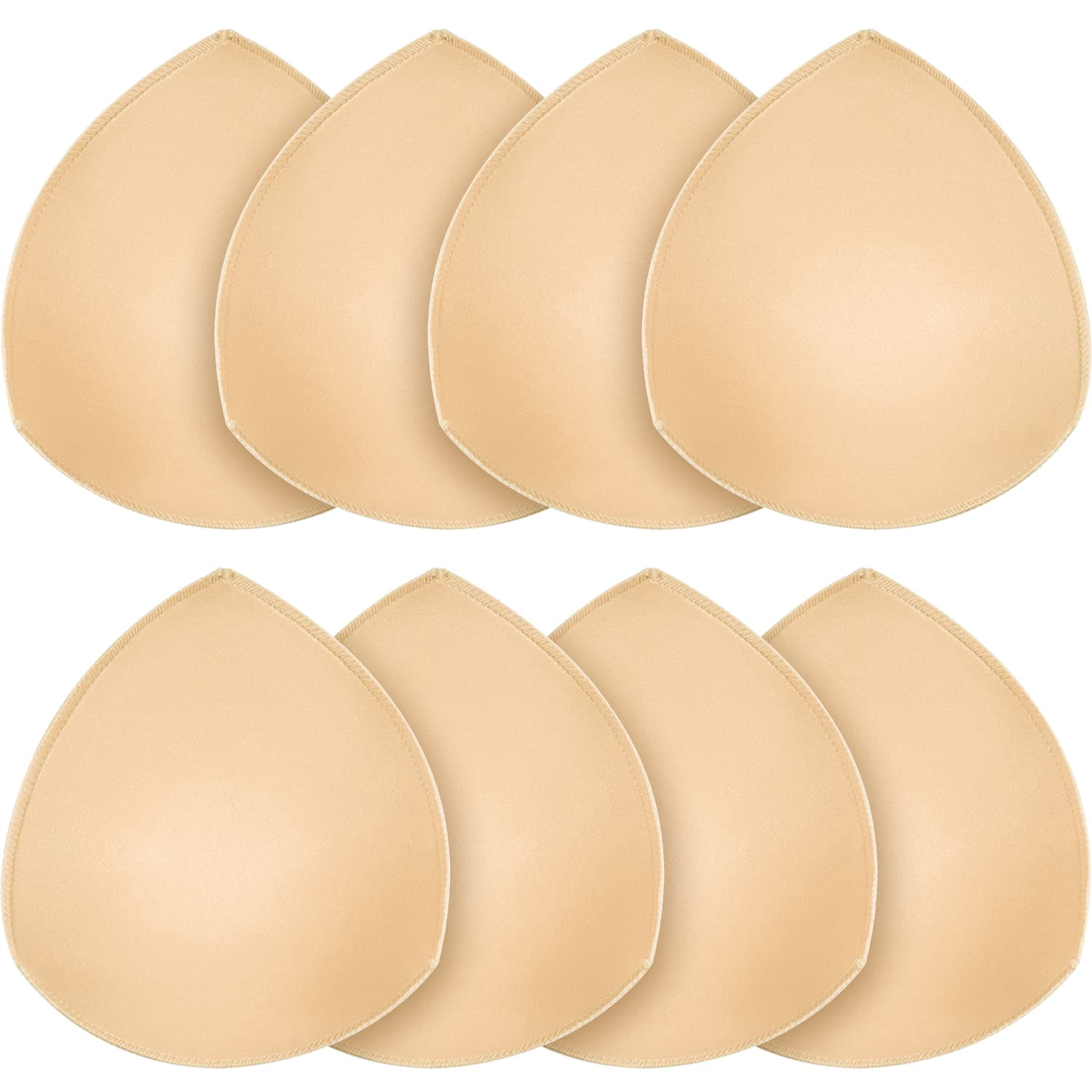 4 Pairs Bra Pads Inserts Bra Cups Inserts Removable Breathable Push up ...