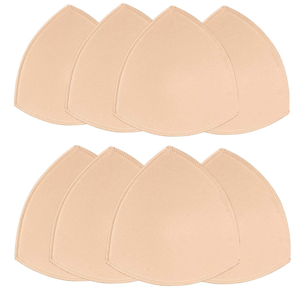 4 Pairs Bra Pads Inserts Bra Cups Inserts Removable Breathable Push up ...