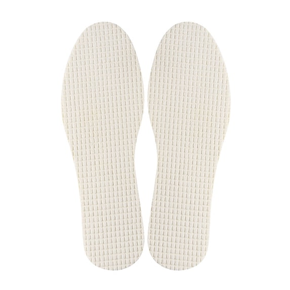 4 Pairs Breathable Latex Barefoot Shoe Insoles for Sweaty Feet Odor Control Comfortable Shoe Pads Inserts Size 35-46