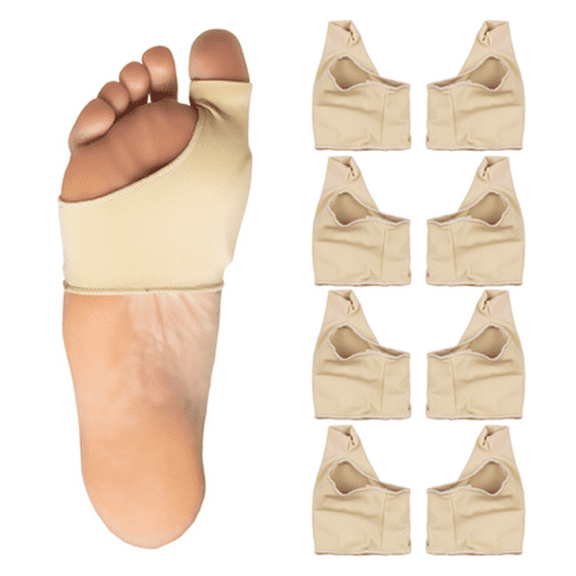4 Pairs Bunion Relief Sleeve, Gel Bunion Pads & Corrector for Men & Women, Cushioned Support for Toe Alignment(Small, Women 5-7, Men 4-6)