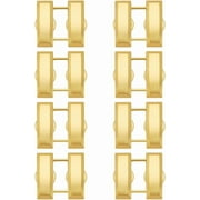 4 Pairs Captain Bars Collar 1x1 Inch Collar Alloy Insignia Finish Police Military Uniform Pin for Cosplay Colorful