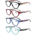 thumbnail image 2 of Women's Reading Glasses +1.00 To +3.50 – Lightweight Matte Frame, Bright Colors (L895) 2 of 6