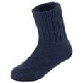 thumbnail image 1 of 4 Pairs Children's Durable, Stretchable, Thick & Warm Wool Crew Socks. Perfect as Winter Snow Sock and All Seasons FS01 LAS Size 0Y-2Y(Navy), 1 of 2