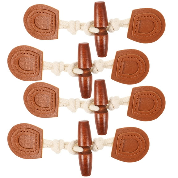 Raindrops Retro Light Brown Horn Toggle Buttons for Stylish Coat Fastening and Outerwear Accessories