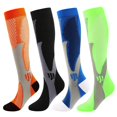thumbnail image 1 of 4 Pairs Copper Compression Socks for Women & Men Circulation 15-20 mmhg - Better Blood Flow, Swelling, Best Support for Medical, Running, Nursing, 1 of 6